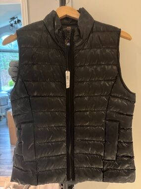 Coach Black Signature Quilted Vest